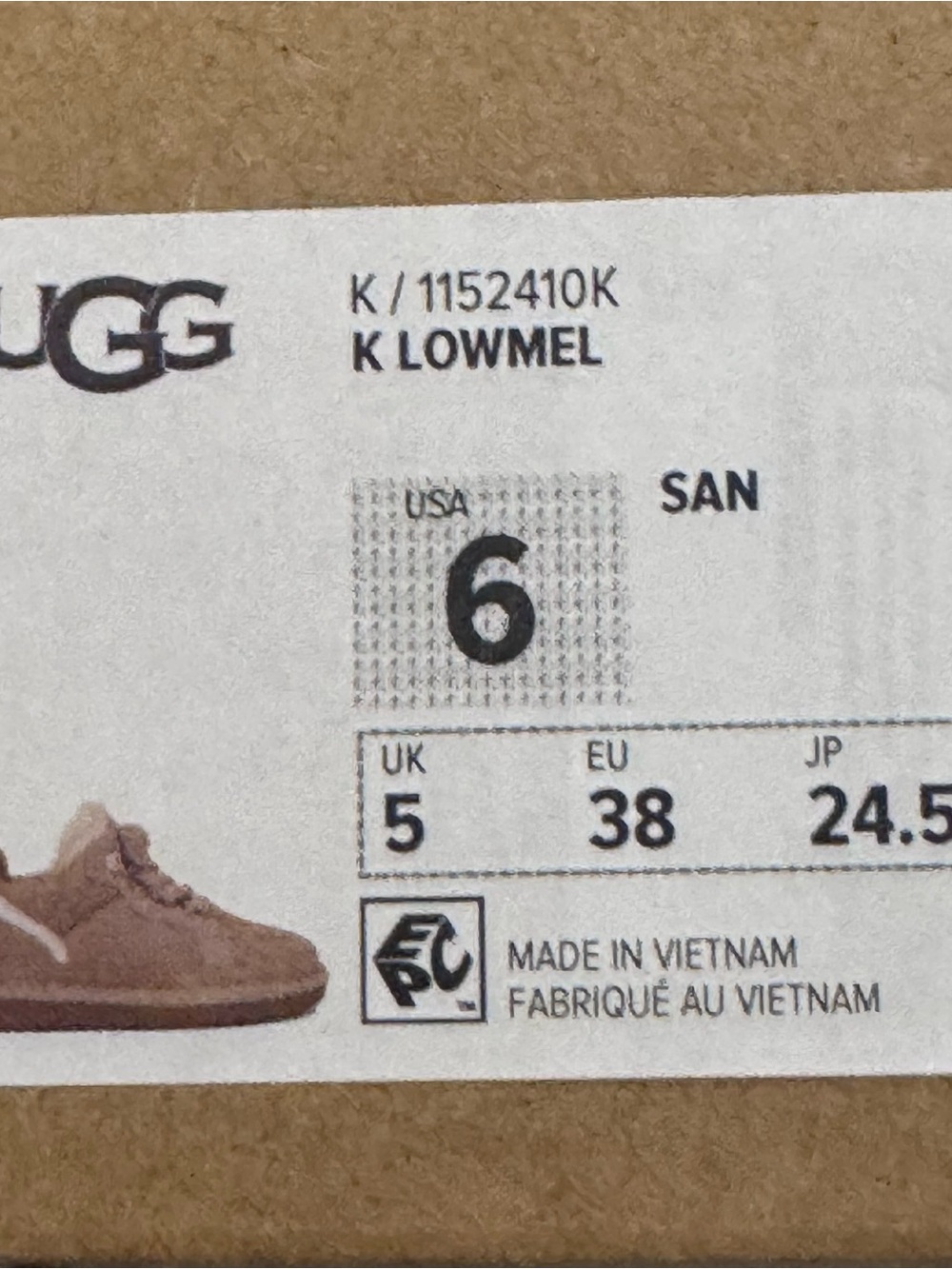 UGG Lowmel Women's Sand / Tan Suede Lace-Up Sneaker Boot. Size 6 - Picture 9 of 9